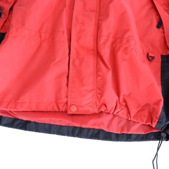 Columbia Vintage Fire Ridge Zip  Up Windbreaker Jacket ~Red and Black ~Xlarge - Picture 13 of 16
